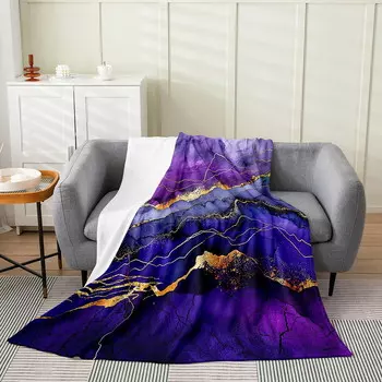 Одеяло флисовое YST, синий