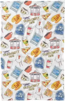 Одеяло Gilmore Girls Dragonfly Inn 50 x 60 дюймов, разноцветный