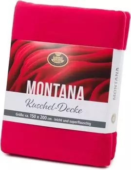 Одеяло Gzze Montana uni 150 x 200 см красное