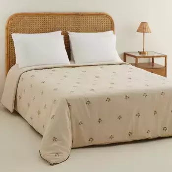 Одеяло Haimi из хлопка и льна El Corte Ingls, естественный