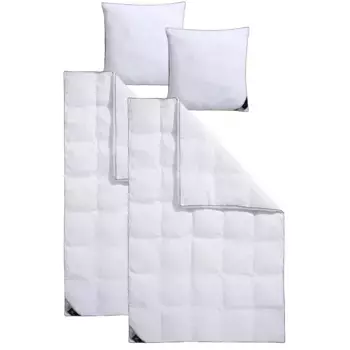 Одеяло Hanse by RIBECO из синтетического волокна + подушка «Макс», (экономный комплект), беспрецедентное соотношение цены и качества!, белый