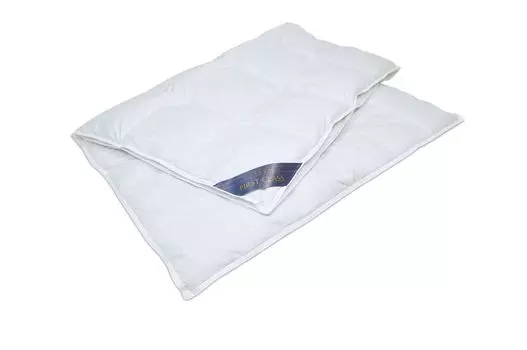 Одеяло Hanse by RIBECO Jonas, серебристо-белая утка 90% пух, 10% перо, 155х220 см, белый 4 сезона