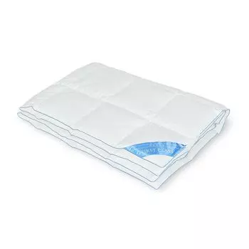 Одеяло Hanse by RIBECO Lina, белая утка 90% пух, 10% перо, 155х220 см, теплый белый