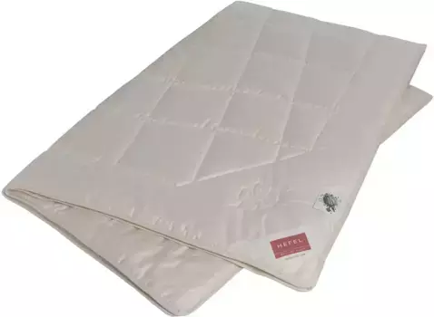 Одеяло Hefel из натурального волокна "БИО ЛЕН, идеальное одеяло для лета!!", очень легкое, наполнитель лен и тенсел, чехол 100% хлопок, (1 шт.), пуховое одеяло 135x200 и 155 x 220 см 135х200 см, цвет creme