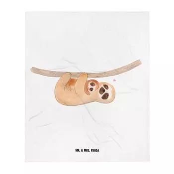 Одеяло хлопковое Амалия 125х150 см светло-коричневое Mr. & Mrs. Panda, белый