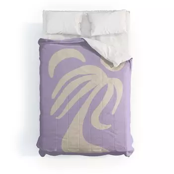 Одеяло хлопковое Society6, бежевый