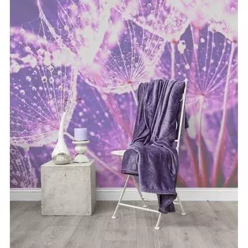 Одеяло HnL фланелевое из микрофибры 140х200 см фиолетовое Heckett & Lane