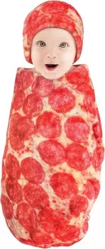 Одеяло и шапочка Hudson Baby унисекс с плюшевым детским питанием, буррито или пицца, пицца «Пепперони», один размер, Pepperoni Pizza