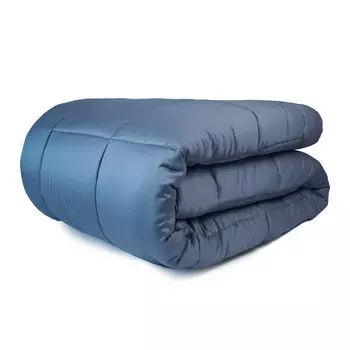 Одеяло из чистого атласа Title 60 - Tresor Creole Home, синий, двуспальный