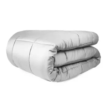 Одеяло из чистого атласа Title 60 - Tresor Creole Home, серый, полуторный