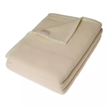 Одеяло из чистой шерсти однотонного цвета - Esi Lanerossi, крем