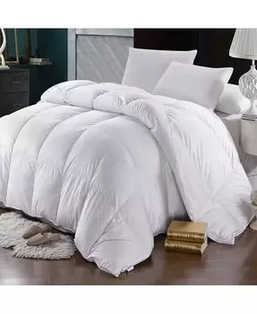 Одеяло из гусиного пуха, плотность нити 600, мощность наполнения 750, полная/королевская Egyptian Linens, белый