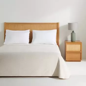 Одеяло из хлопка цвета морской волны El Corte Ingls, сырой