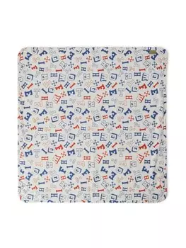 Одеяло из хлопка с логотипом Off-White Kids Letters, белый