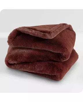 Одеяло из искусственного меха Bare Home, красный