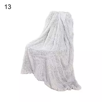 Одеяло из искусственного меха, шикарный реквизит для фотосъемки, современный акцент, дышащее одеяло с длинными волосами для дивана-14 Stuttg, мультиколор