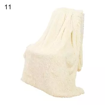 Одеяло из искусственного меха, шикарный реквизит для фотосъемки, современный акцент, дышащее одеяло с длинными волосами для дивана-12 Stuttg, мультиколор