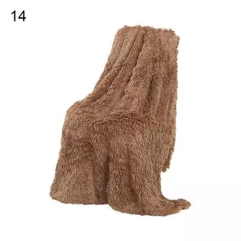 Одеяло из искусственного меха, шикарный реквизит для фотосъемки, современный акцент, дышащее одеяло с длинными волосами для дивана-15 Stuttg, мультиколор