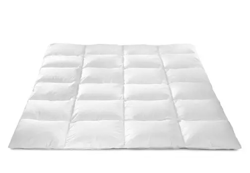 Одеяло из натурального хлопка 100% пух, 135/200, 2,0 кг, белое Wilpol bis