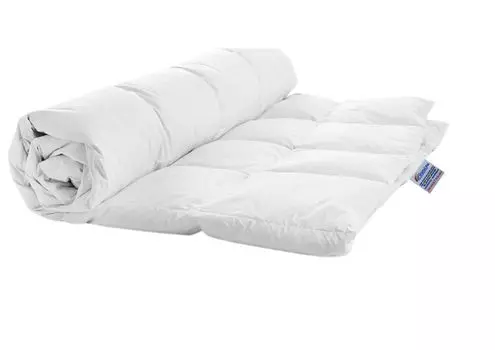 Одеяло из натурального хлопка 100% пух, 155/220, 2,5 кг, белое Wilpol bis