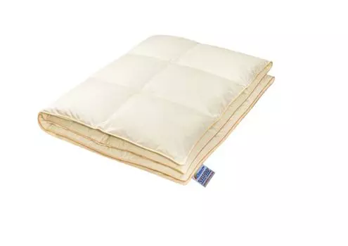 Одеяло из натурального хлопка 100% пух, 200/200, 1,80 кг, бежевый Wilpol bis