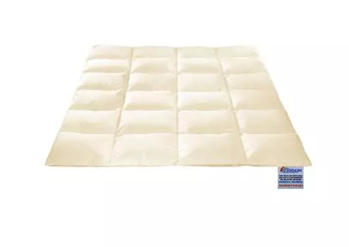 Одеяло из натурального хлопка 100% пух, 220/200, 2,5 кг, бежевый Wilpol bis