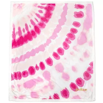 Одеяло из шерпы Justice Pink Tie Dye, розовый