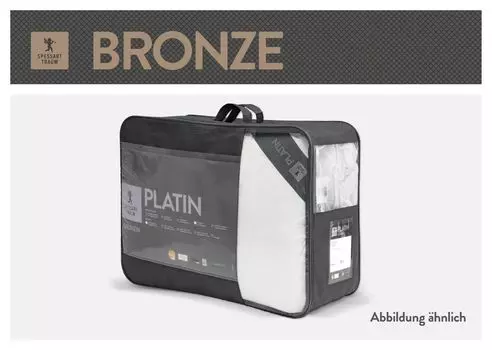 Одеяло из волокна Spessarttraum бронза наполнитель: 100 % полиэстер чехол: 100 % хлопок размер 135 х 200 см класс тепла теплый