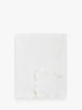 Одеяло John Lewis Scalloped Cotton Baby, белый
