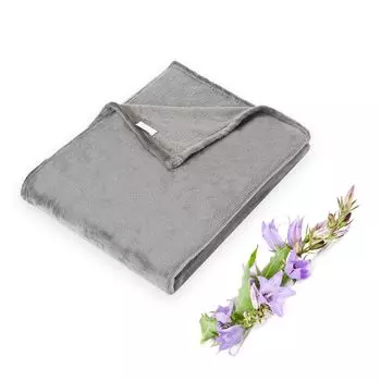 Одеяло Jopassy, флисовое одеяло, пушистое одеяло, теплое, очень мягкое одеяло, однотонная фланель, 150 х 200 см, серый