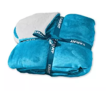 Одеяло KARAT Glory, 150x2x200 см цвет himmelblau/wei