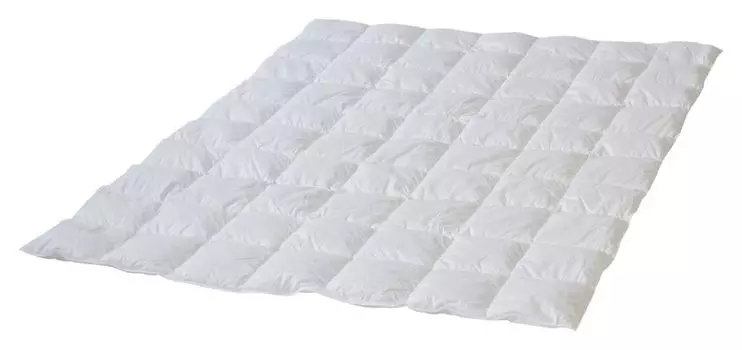 Одеяло кассетное - чехол Mako - 135 х 200 см - пух - перья Bielefelder Bettfedernfabrik (All), белый
