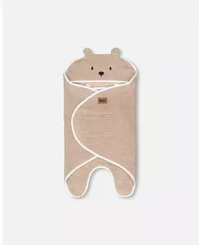 Одеяло-кокон для мальчика, коричневый плюшевый мишка - для младенцев | для малышей Deux par Deux, мультиколор