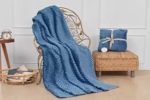 Одеяло L'Essentiel Linge de Maison, синий