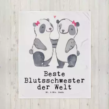 Одеяло Mr. & Mrs. Panda, белый