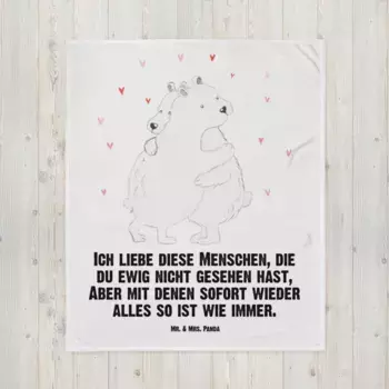 Одеяло Mr. & Mrs. Panda, белый