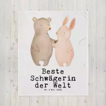 Одеяло Mr. & Mrs. Panda, белый