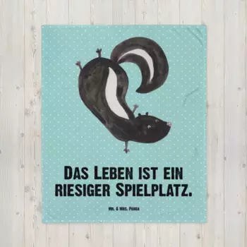 Одеяло Mr. & Mrs. Panda, бирюзовый