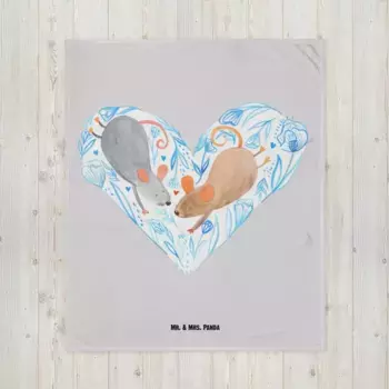 Одеяло Mr. & Mrs. Panda, серый