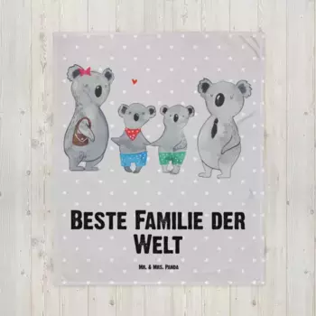 Одеяло Mr. & Mrs. Panda, серый