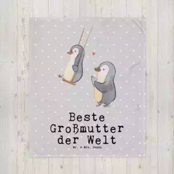 Одеяло Mr. & Mrs. Panda, серый