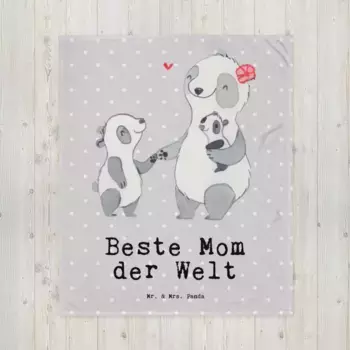 Одеяло Mr. & Mrs. Panda, серый