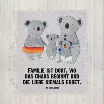 Одеяло Mr. & Mrs. Panda, серый