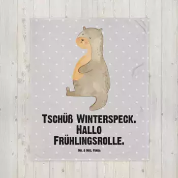 Одеяло Mr. & Mrs. Panda, серый