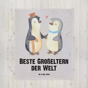 Одеяло Mr. & Mrs. Panda, серый