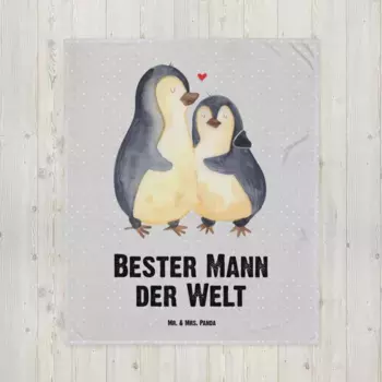 Одеяло Mr. & Mrs. Panda, серый