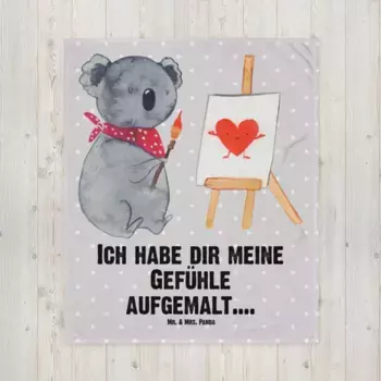 Одеяло Mr. & Mrs. Panda, серый