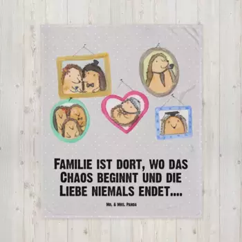 Одеяло Mr. & Mrs. Panda, серый