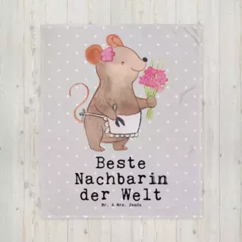 Одеяло Mr. & Mrs. Panda, серый