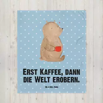 Одеяло Mr. & Mrs. Panda, синий